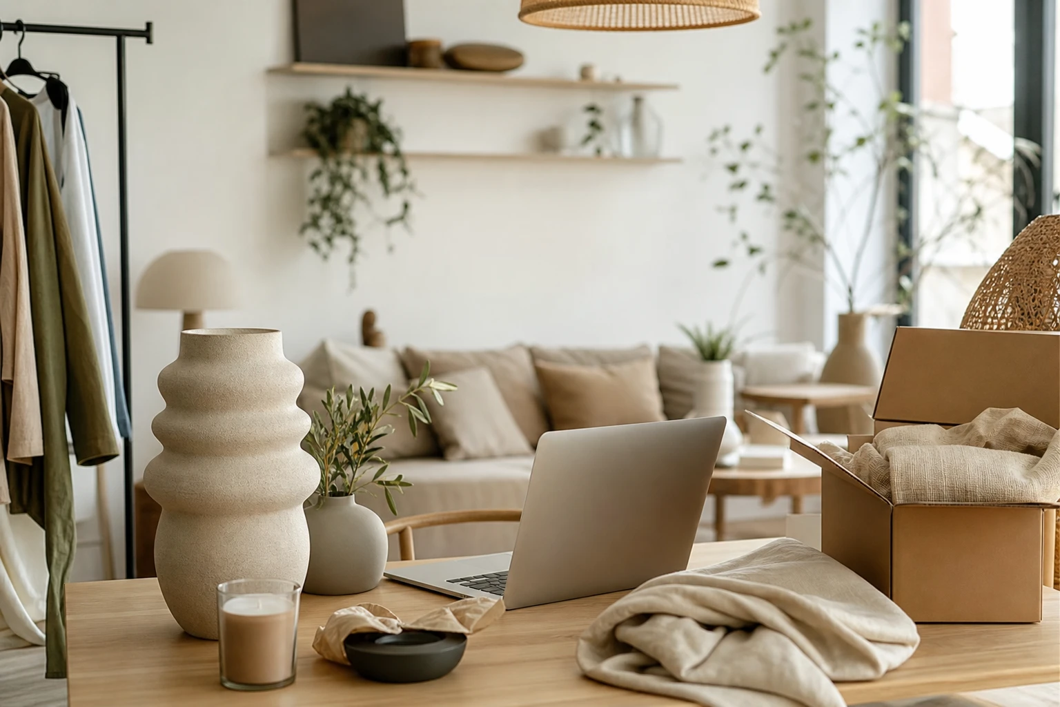 Interiørnettbutikk med boliginteriør for alle hjem